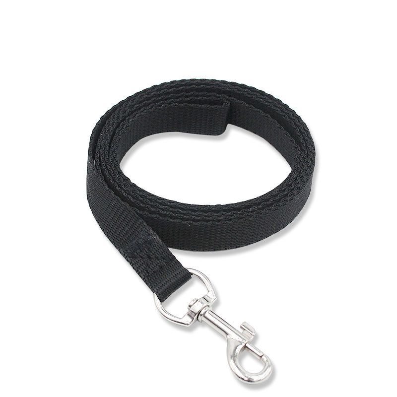 7 Colors 1.5Cm Nylon Pet Dog Leash Harness Dog Collar Walking Training Leash Cats Dog Harness Collar Leash Strap Belt