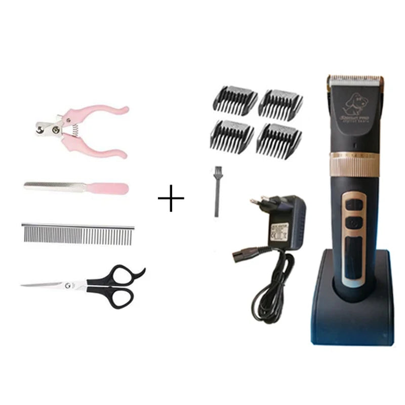 Baorun P2 Electric Hair Clipper for Dogs Cat Professional LCD Screen Pet Trimmer Clippers Rechargeable Electric Trimmer