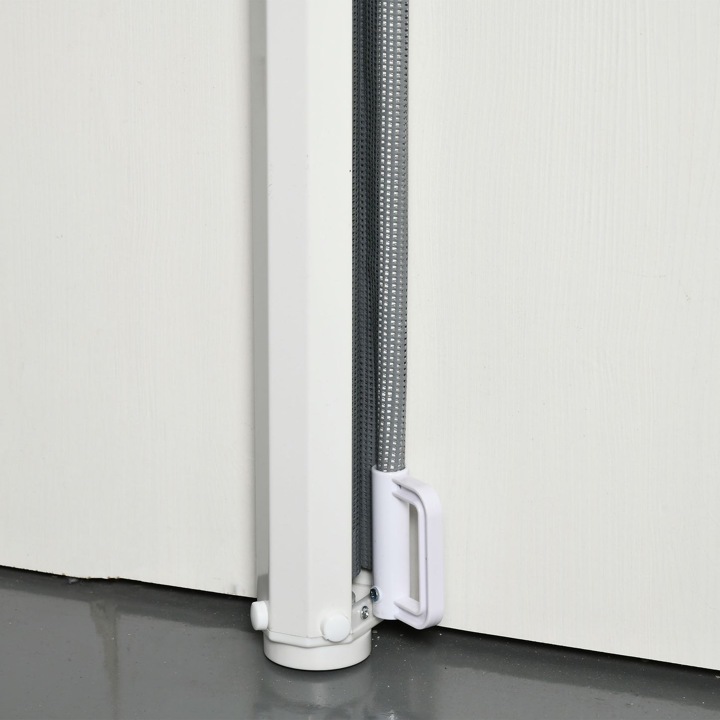Pet Safety Gate, Retractable Dog Barrier, Folding Home Doorway Stair Guard