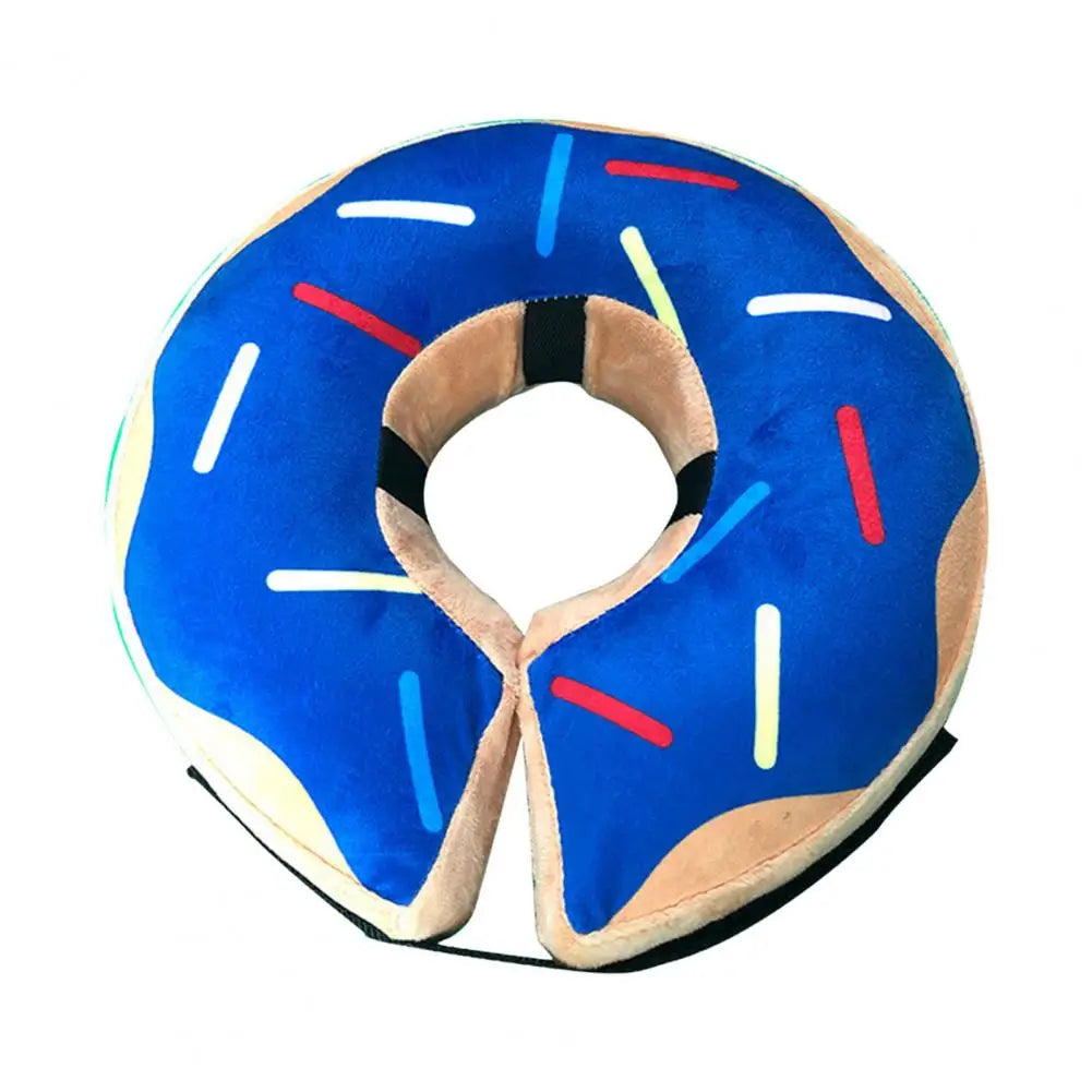 Pet Dog Donut Collar Cone Soft Recovery Cones Adjustment Anti-Bite Inflatable Dog Lick-Proof Collar after Surgery Pet Supplies