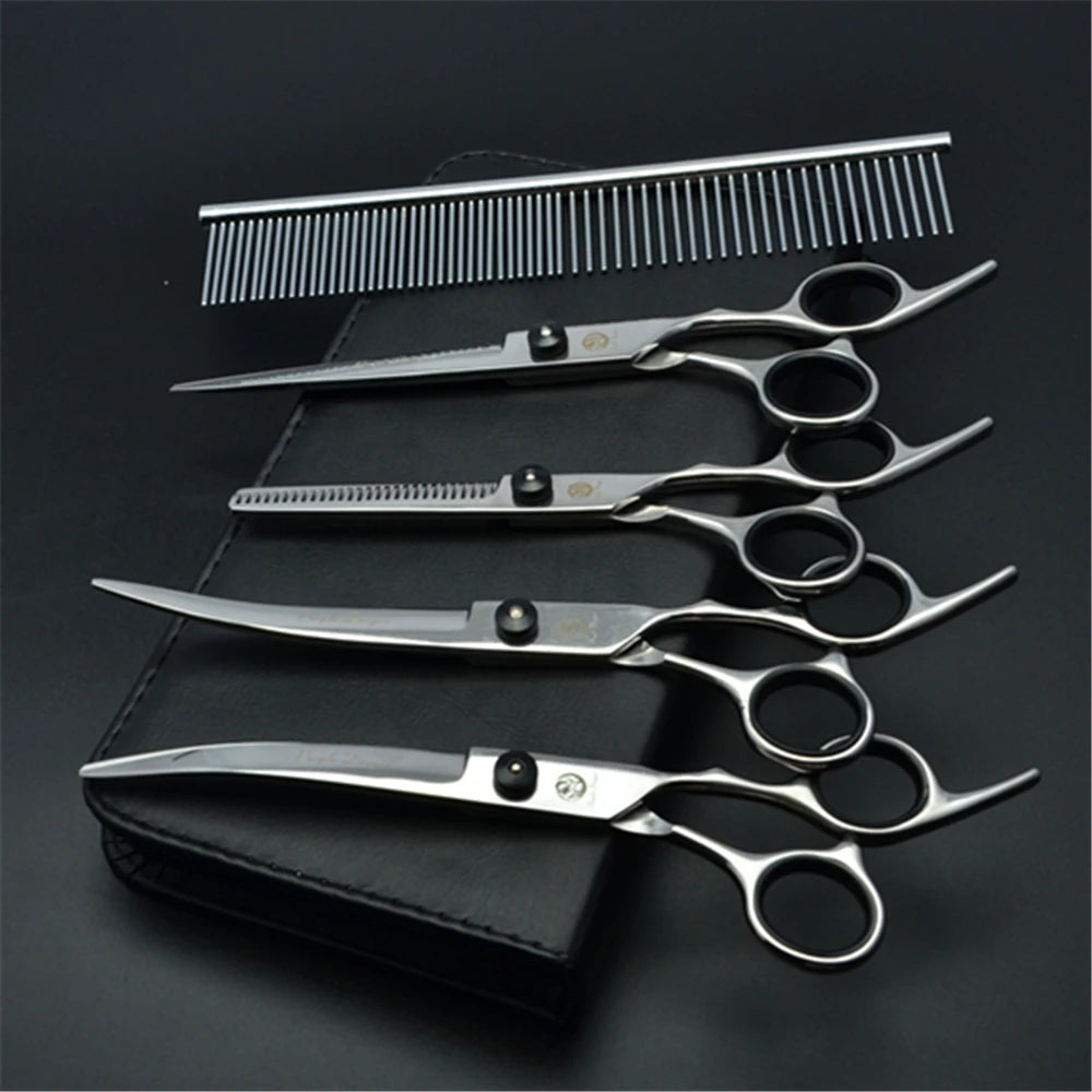 Dog Grooming Scissors 6" 7" Stainless Pet Beauty Scissors Cutting Scissors Thinning Shears Curved Scissors Z3001