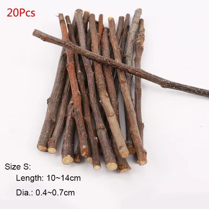 Professional Hamster Rabbit Teeth Grinding Apple Tree Stick Minerals Molar Stone Toys for Chinchilla Hamster Pettoys Accessories