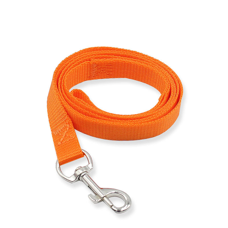 7 Colors 1.5Cm Nylon Pet Dog Leash Harness Dog Collar Walking Training Leash Cats Dog Harness Collar Leash Strap Belt