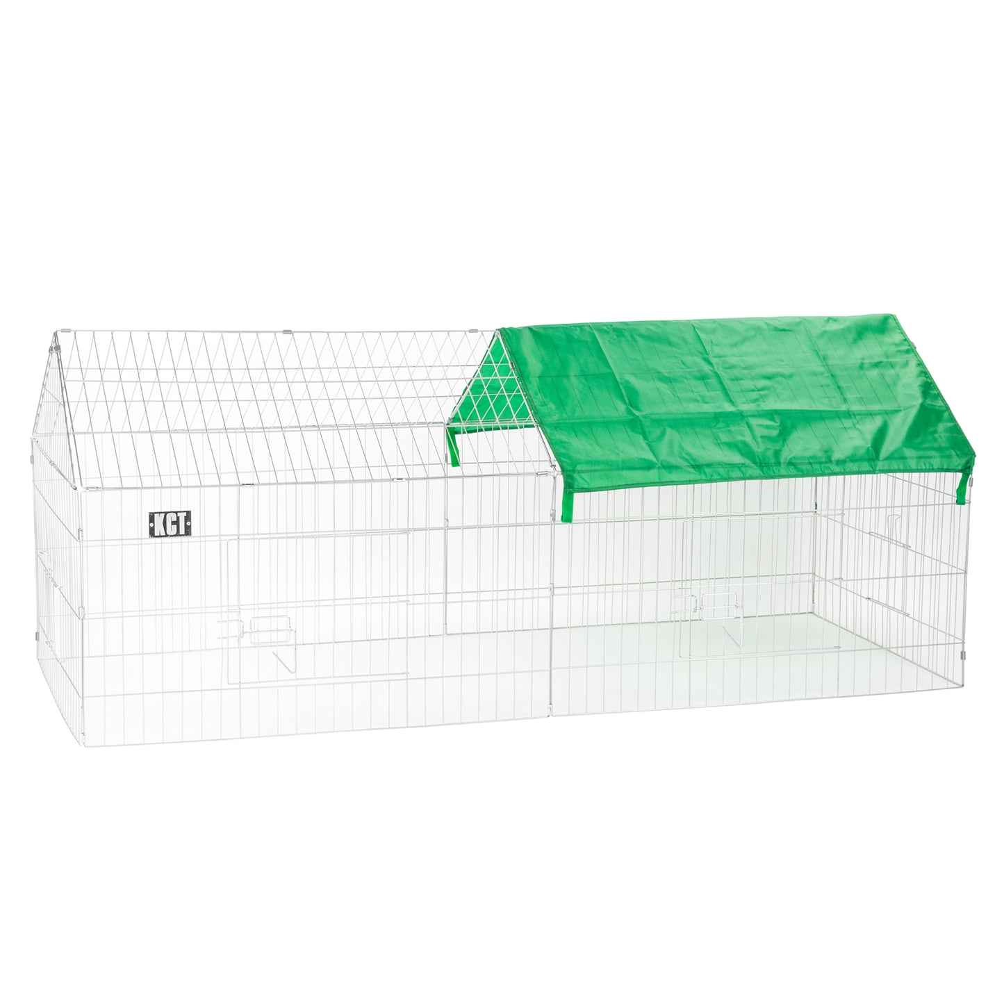 LARGE ENCLOSED PET PLAYPEN RUN PUPPY DOG CAT RABBIT FOLDABLE METAL CHICKEN FENCE