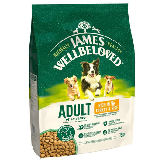 James Wellbeloved Adult Turkey & Rice 15kg