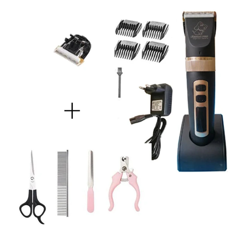 Baorun P2 Electric Hair Clipper for Dogs Cat Professional LCD Screen Pet Trimmer Clippers Rechargeable Electric Trimmer