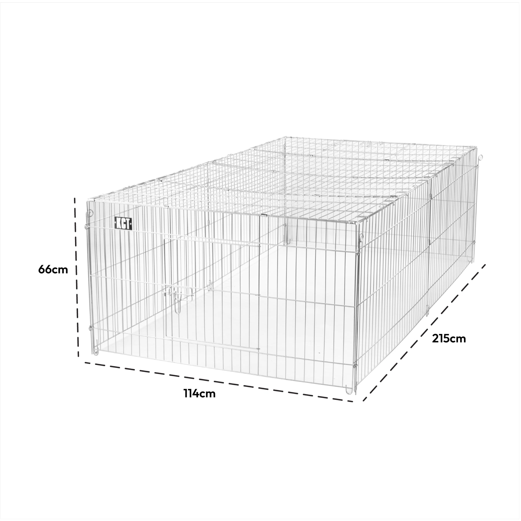 LARGE ENCLOSED PET PLAYPEN RUN PUPPY DOG CAT RABBIT FOLDABLE METAL CHICKEN FENCE