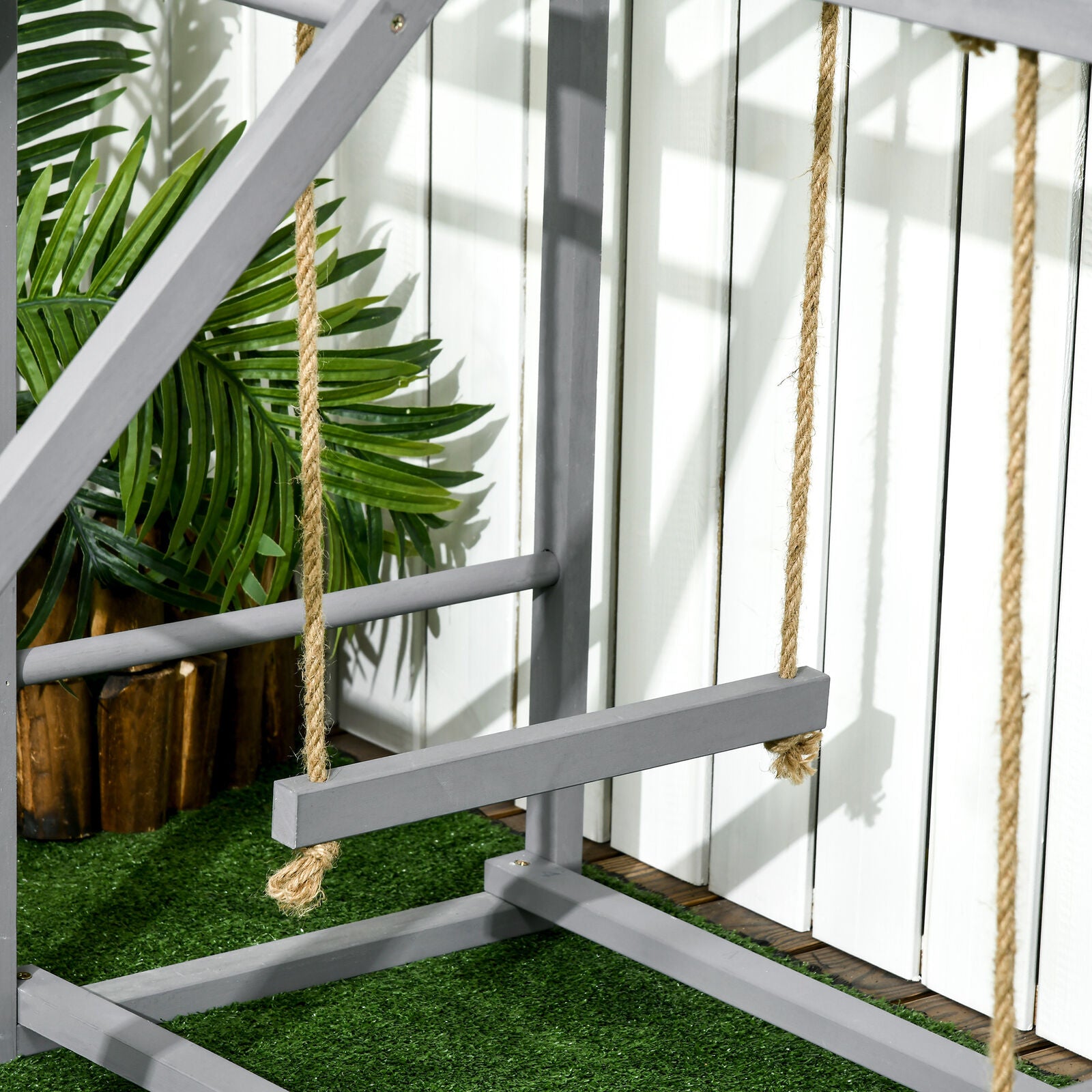 Walk in Chicken Run with Chicken Activity Shelf and Cover, 3 X 6 X 2M