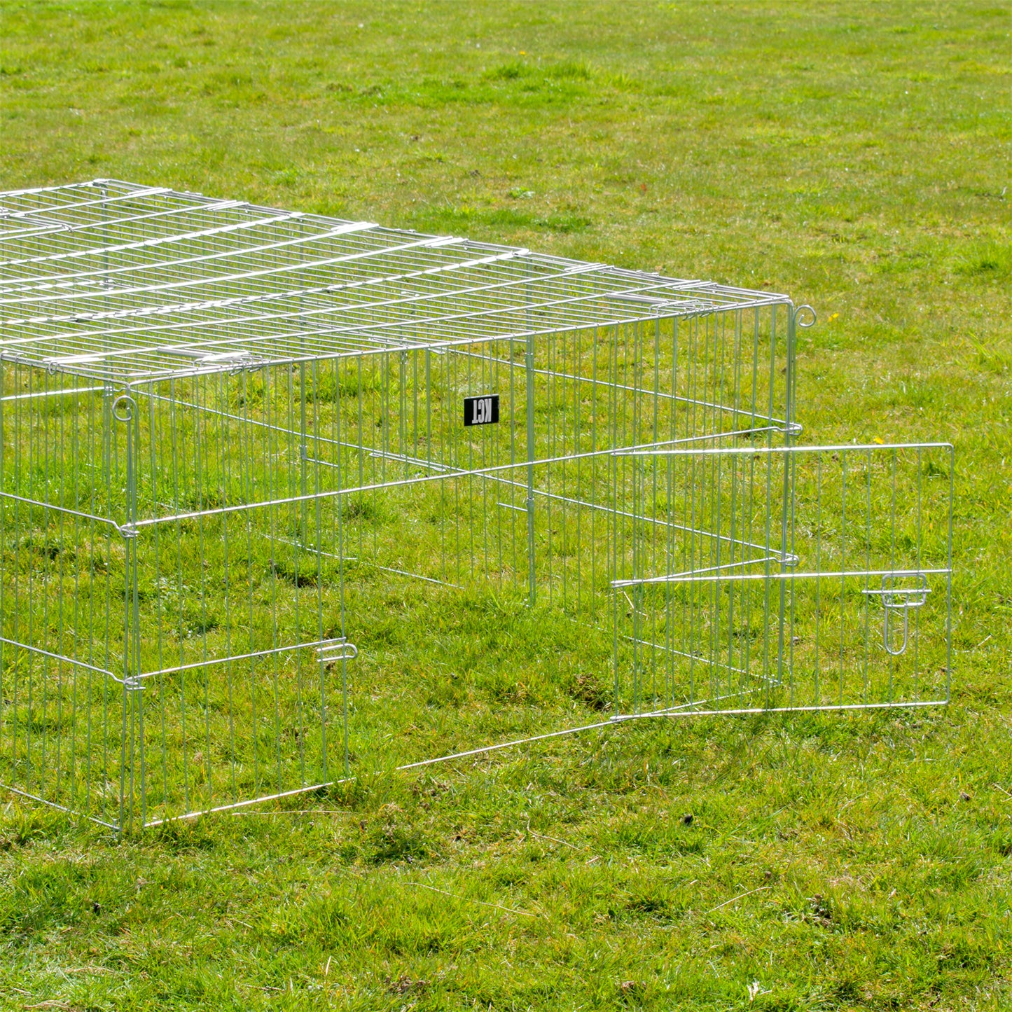 LARGE ENCLOSED PET PLAYPEN RUN PUPPY DOG CAT RABBIT FOLDABLE METAL CHICKEN FENCE