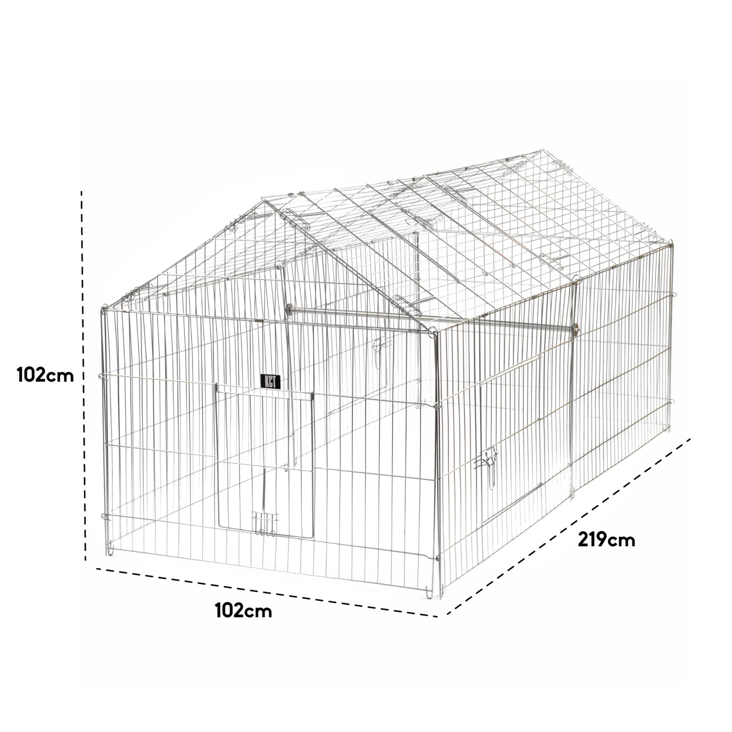 LARGE ENCLOSED PET PLAYPEN RUN PUPPY DOG CAT RABBIT FOLDABLE METAL CHICKEN FENCE