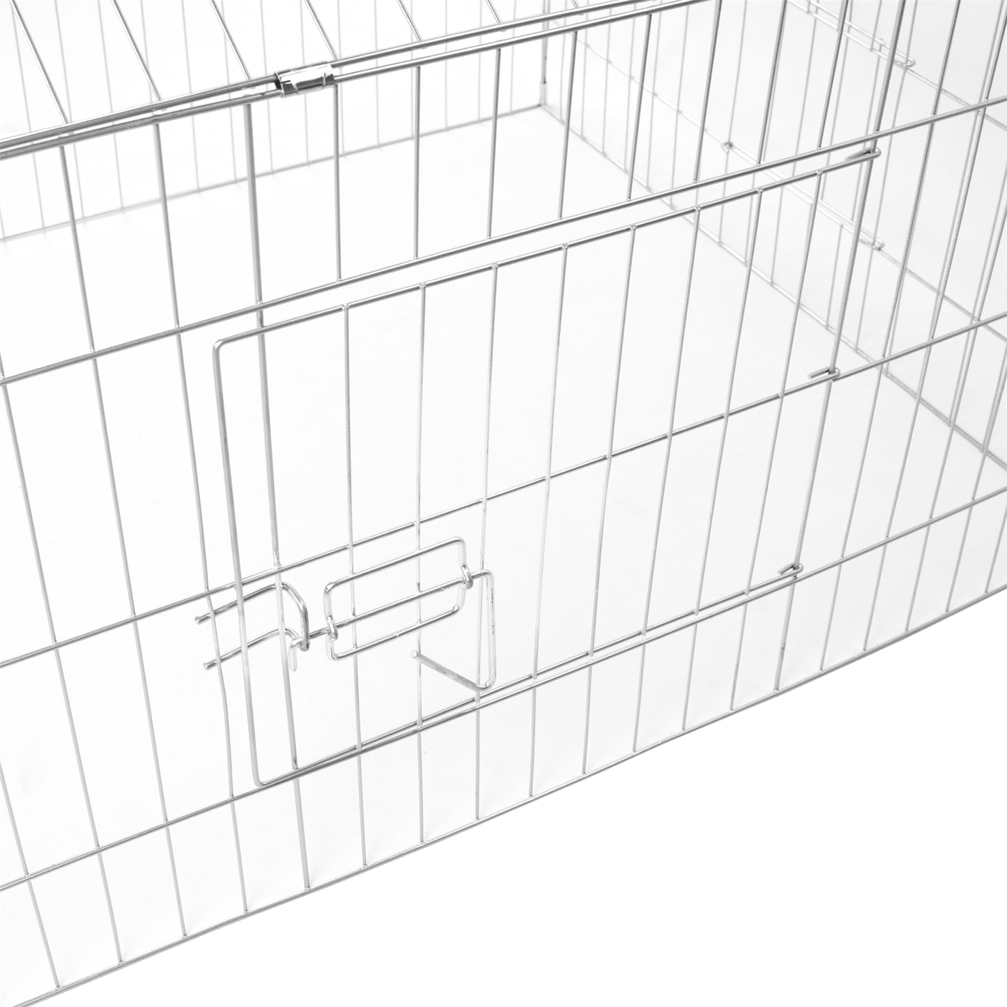 LARGE ENCLOSED PET PLAYPEN RUN PUPPY DOG CAT RABBIT FOLDABLE METAL CHICKEN FENCE