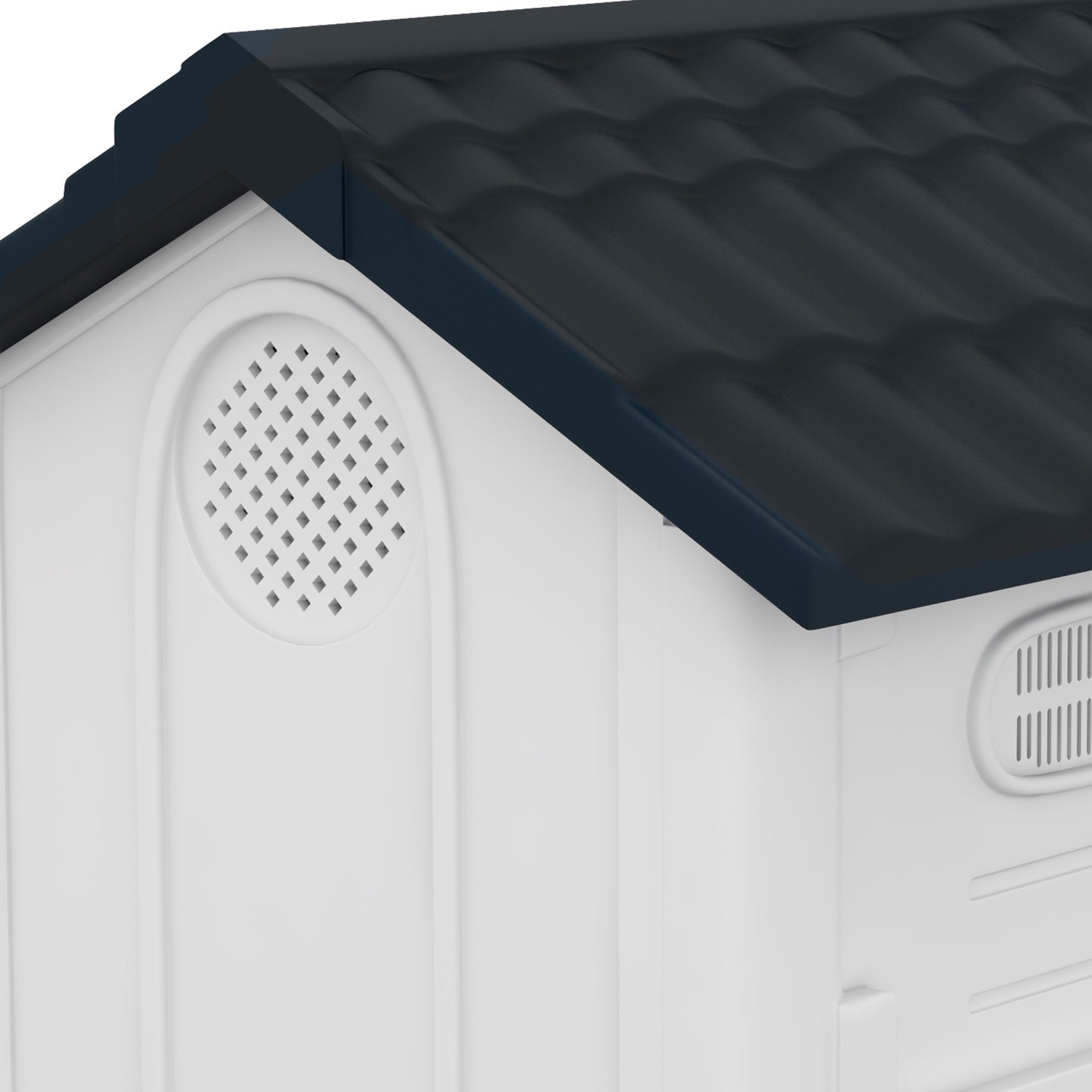 Dog Kennel for Outside, Plastic Dog House, Water-Resistan