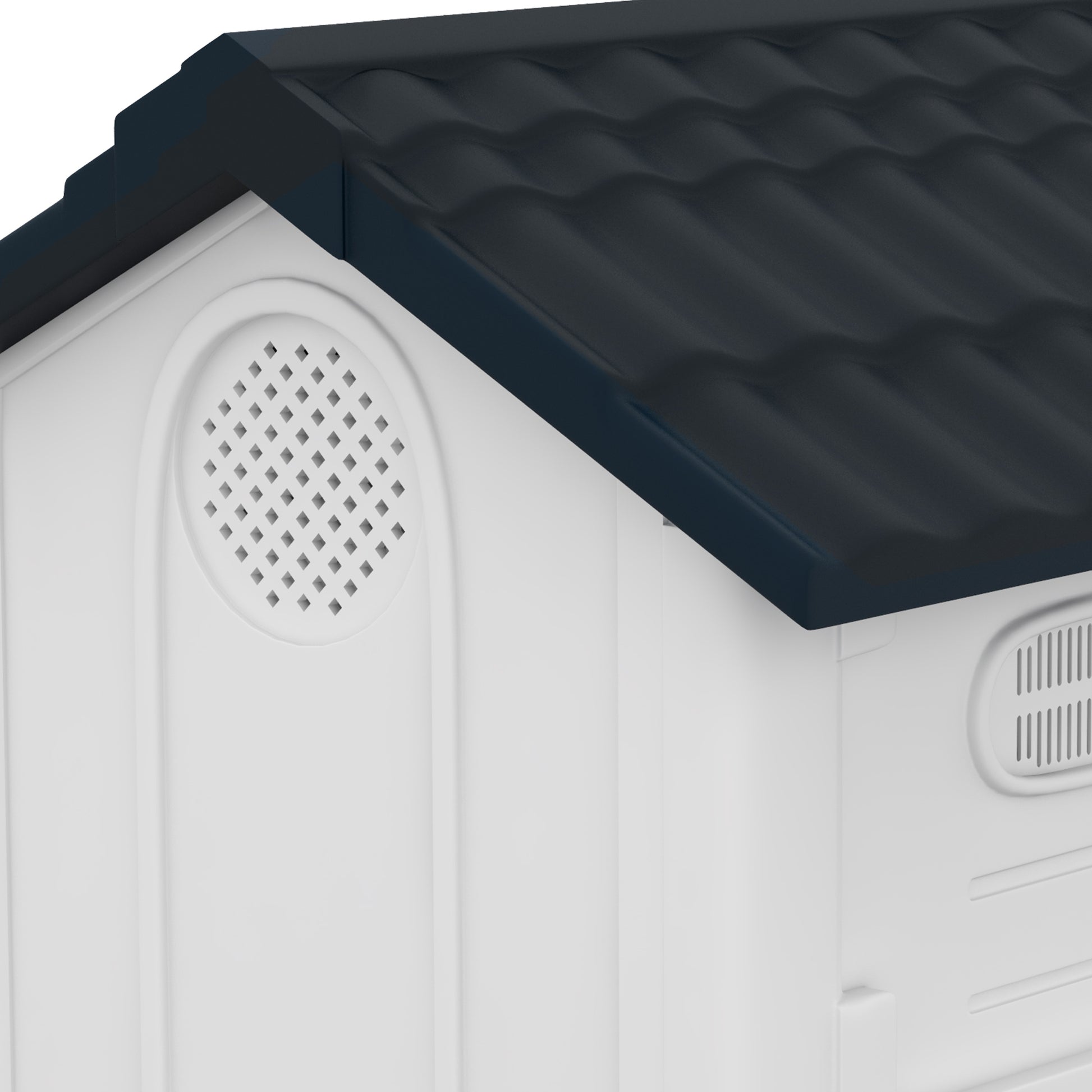 Dog Kennel for Outside, Plastic Dog House, Water-Resistan
