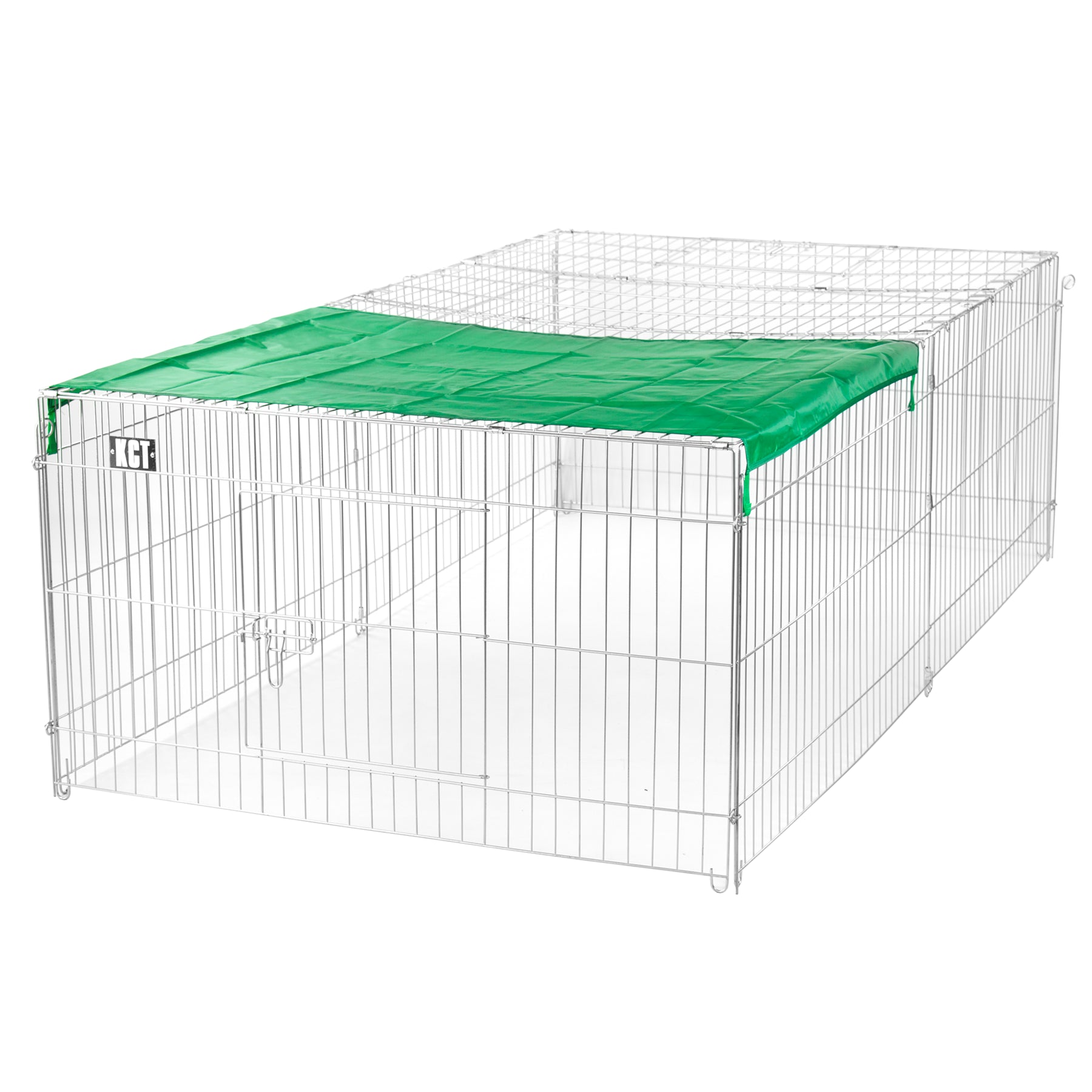 LARGE ENCLOSED PET PLAYPEN RUN PUPPY DOG CAT RABBIT FOLDABLE METAL CHICKEN FENCE
