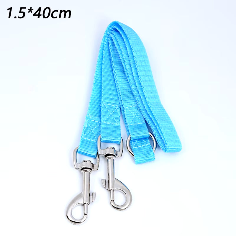 Double Twin Dual Coupler Dog Leash Two in One Strong Nylon V Shape Adjustable Pet Dog Leash Colorful Two Ways 2 Dogs Pet Lead