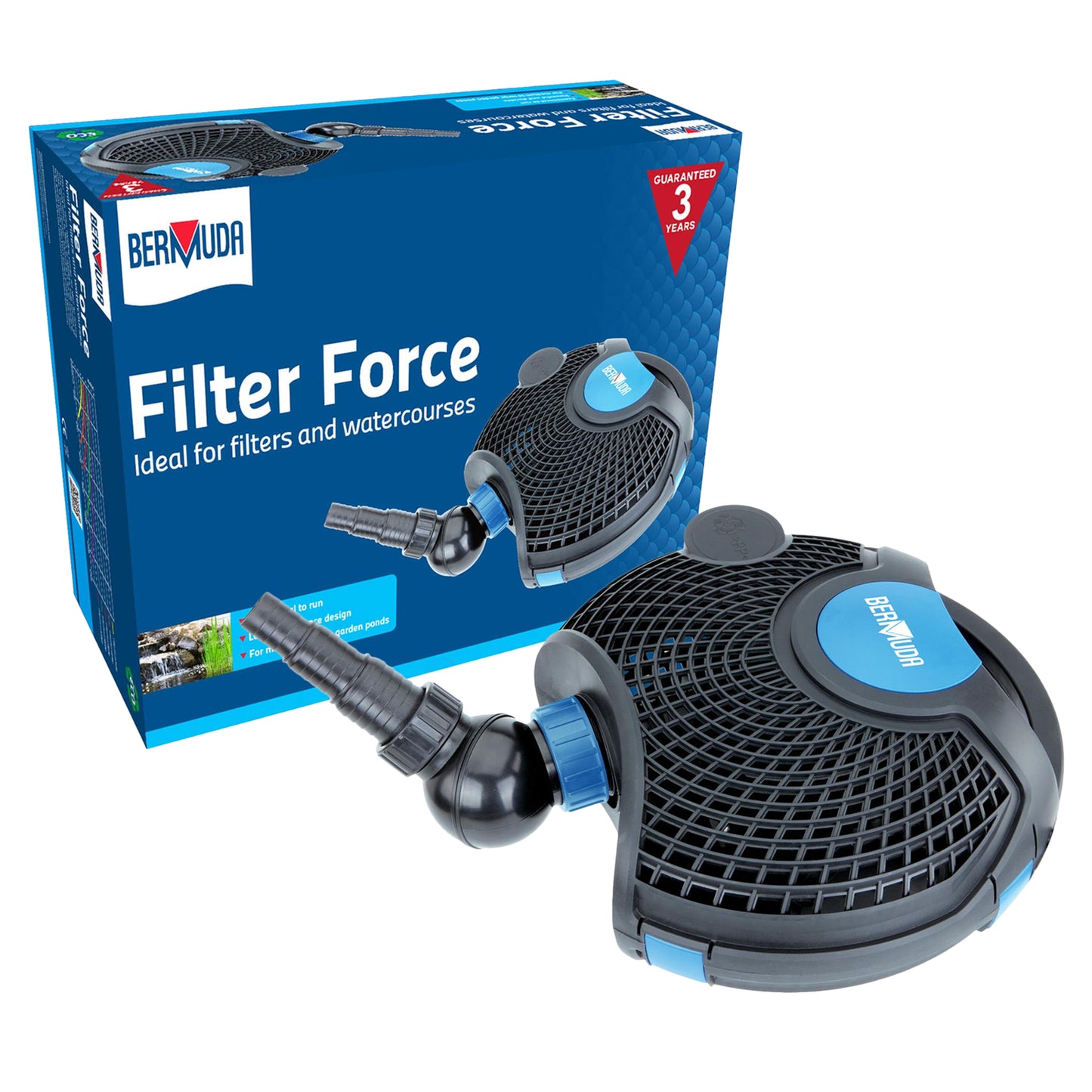 BERMUDA FILTER FORCE POND PUMP SUBMERSIBLE WATERFALL QUIET for WATERCOURSE FISH
