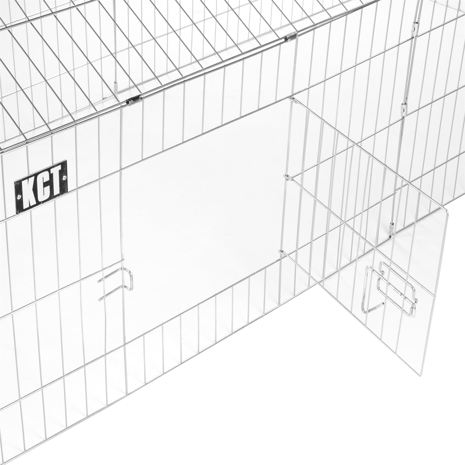 LARGE ENCLOSED PET PLAYPEN RUN PUPPY DOG CAT RABBIT FOLDABLE METAL CHICKEN FENCE