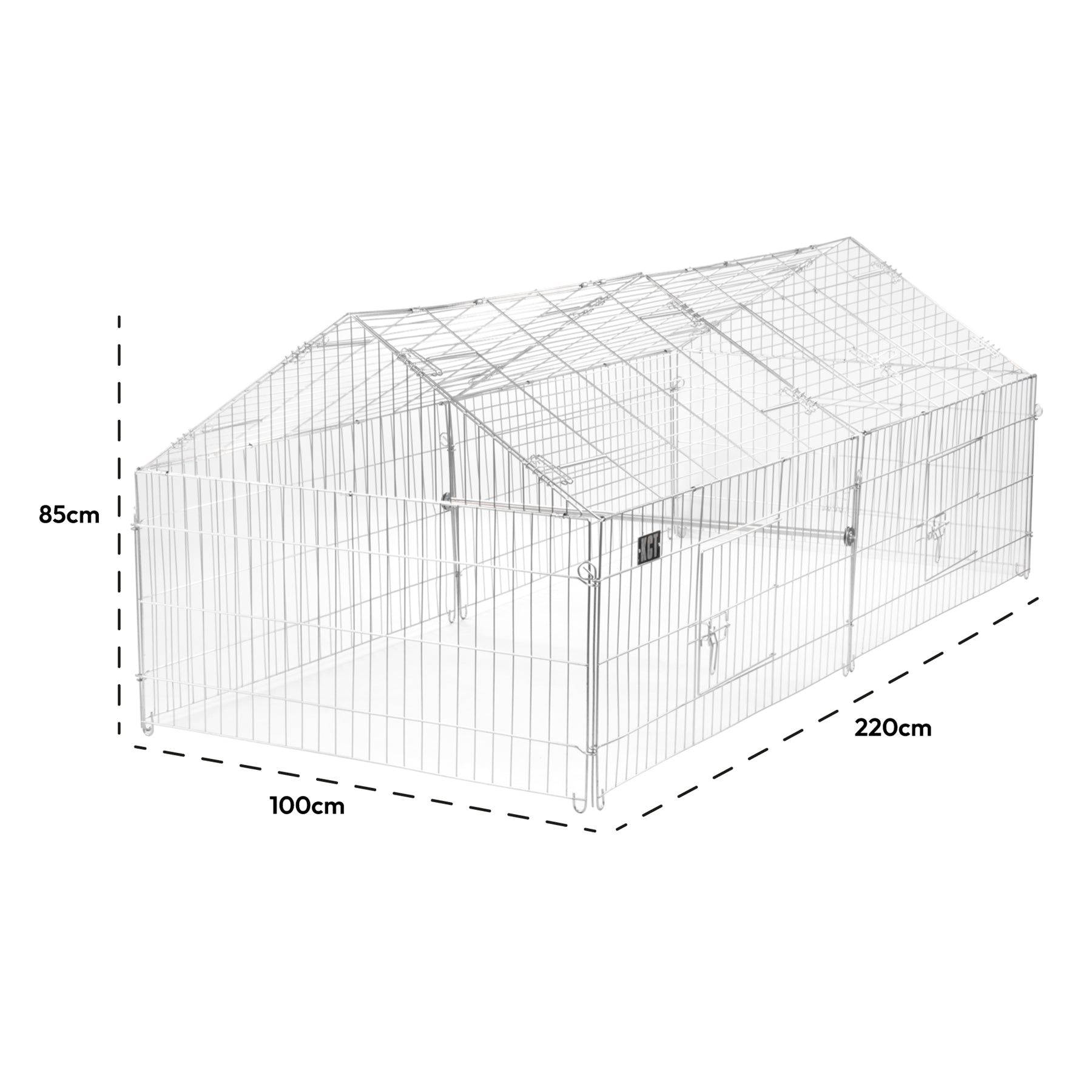 LARGE ENCLOSED PET PLAYPEN RUN PUPPY DOG CAT RABBIT FOLDABLE METAL CHICKEN FENCE