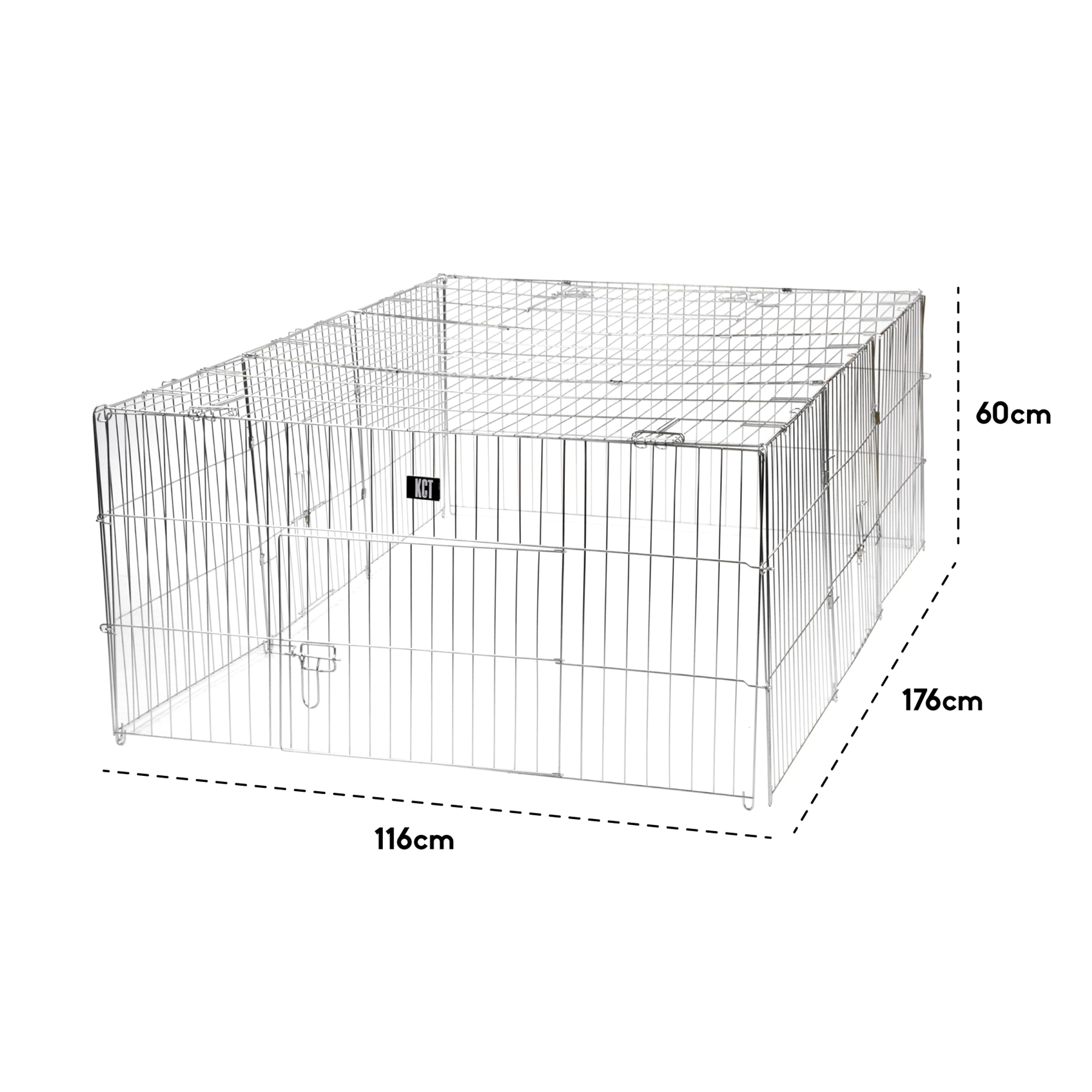 LARGE ENCLOSED PET PLAYPEN RUN PUPPY DOG CAT RABBIT FOLDABLE METAL CHICKEN FENCE
