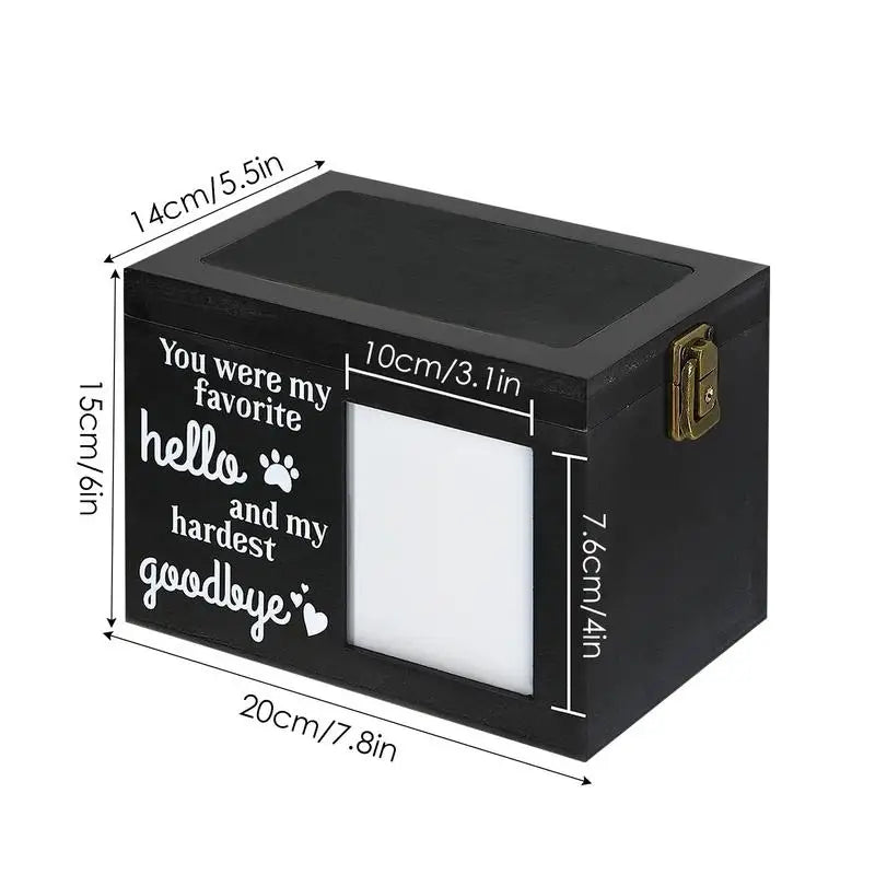 Pet Ashes Urn Wooden Photo Frame Dog Ashes Keepsake Pet Urns Large Memorial Urns Pet Ashes Photo Box Dog Urns Pet Cremate Urn
