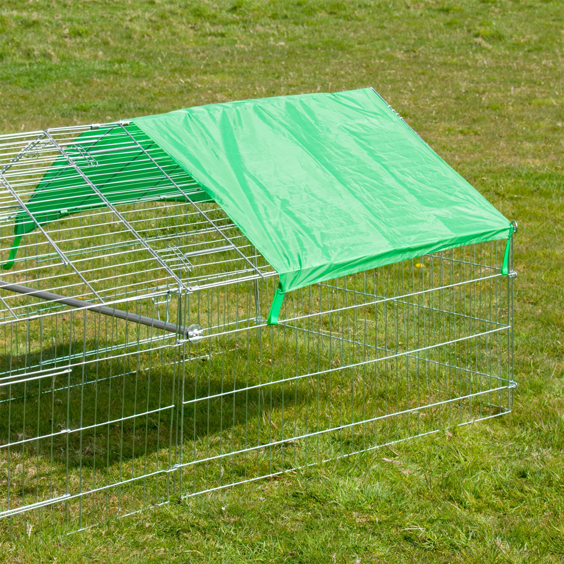 LARGE ENCLOSED PET PLAYPEN RUN PUPPY DOG CAT RABBIT FOLDABLE METAL CHICKEN FENCE
