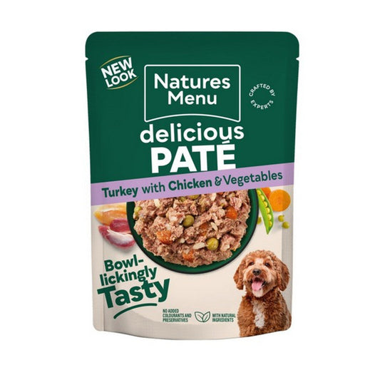 Natures Menu Dog Pouch Adult Chicken and Turkey 8Pk 300g