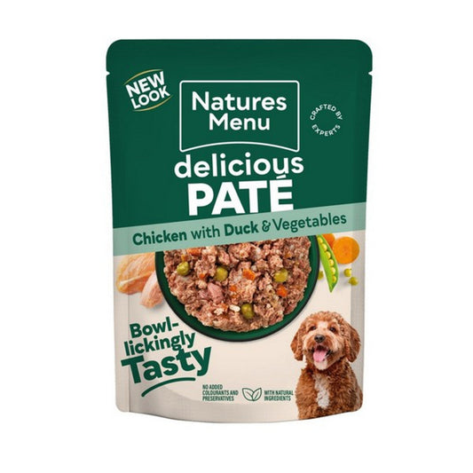 Natures Menu Dog Pouch Adult Chicken and Duck (8Pk) 300g