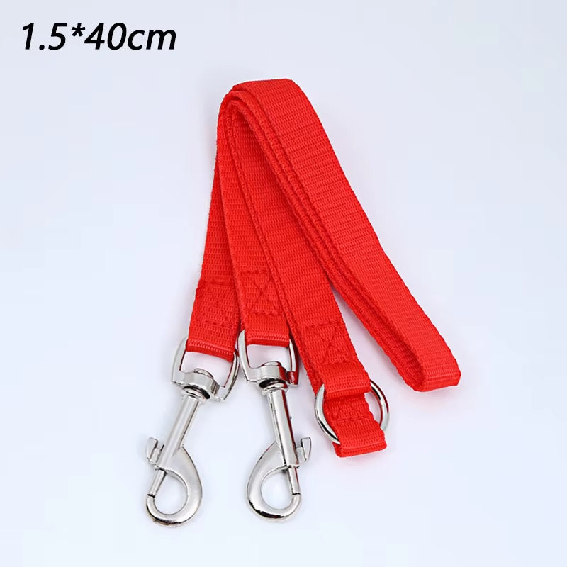 Double Twin Dual Coupler Dog Leash Two in One Strong Nylon V Shape Adjustable Pet Dog Leash Colorful Two Ways 2 Dogs Pet Lead