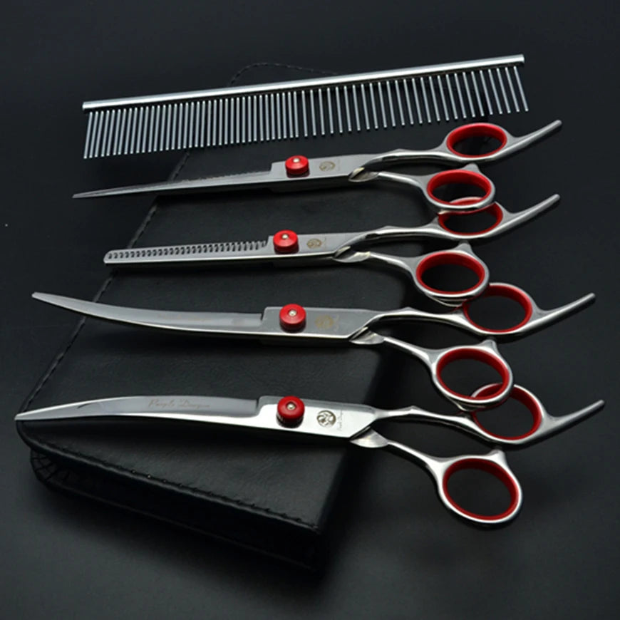 Dog Grooming Scissors  6" 7" Stainless Pet Beauty Scissors Cutting Scissors Thinning Shears Curved Scissors Z3001