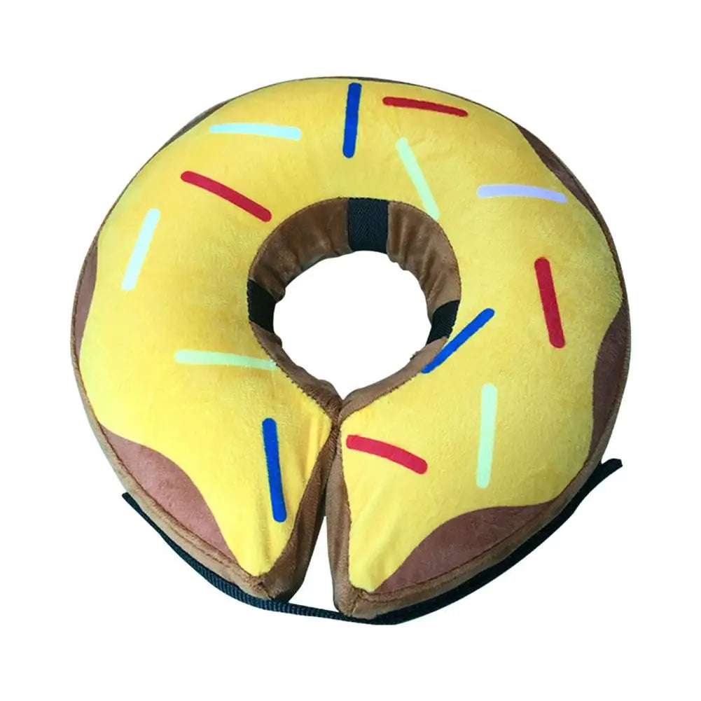 Pet Dog Donut Collar Cone Soft Recovery Cones Adjustment Anti-Bite Inflatable Dog Lick-Proof Collar after Surgery Pet Supplies