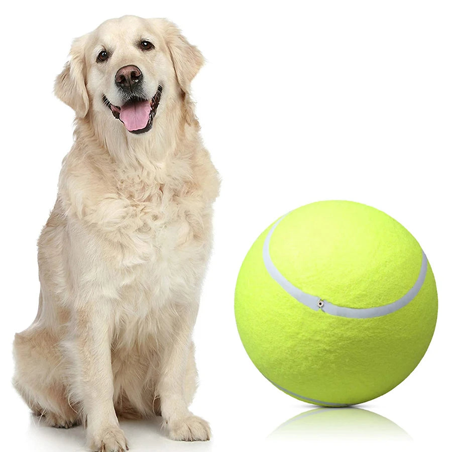 9.5Inch Inflatable Giant Tennis Ball for Pets Dog Chew Toy Interactive and Playtime Toys