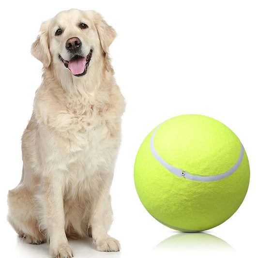 9.5Inch Inflatable Giant Tennis Ball for Pets Dog Chew Toy Interactive and Playtime Toys