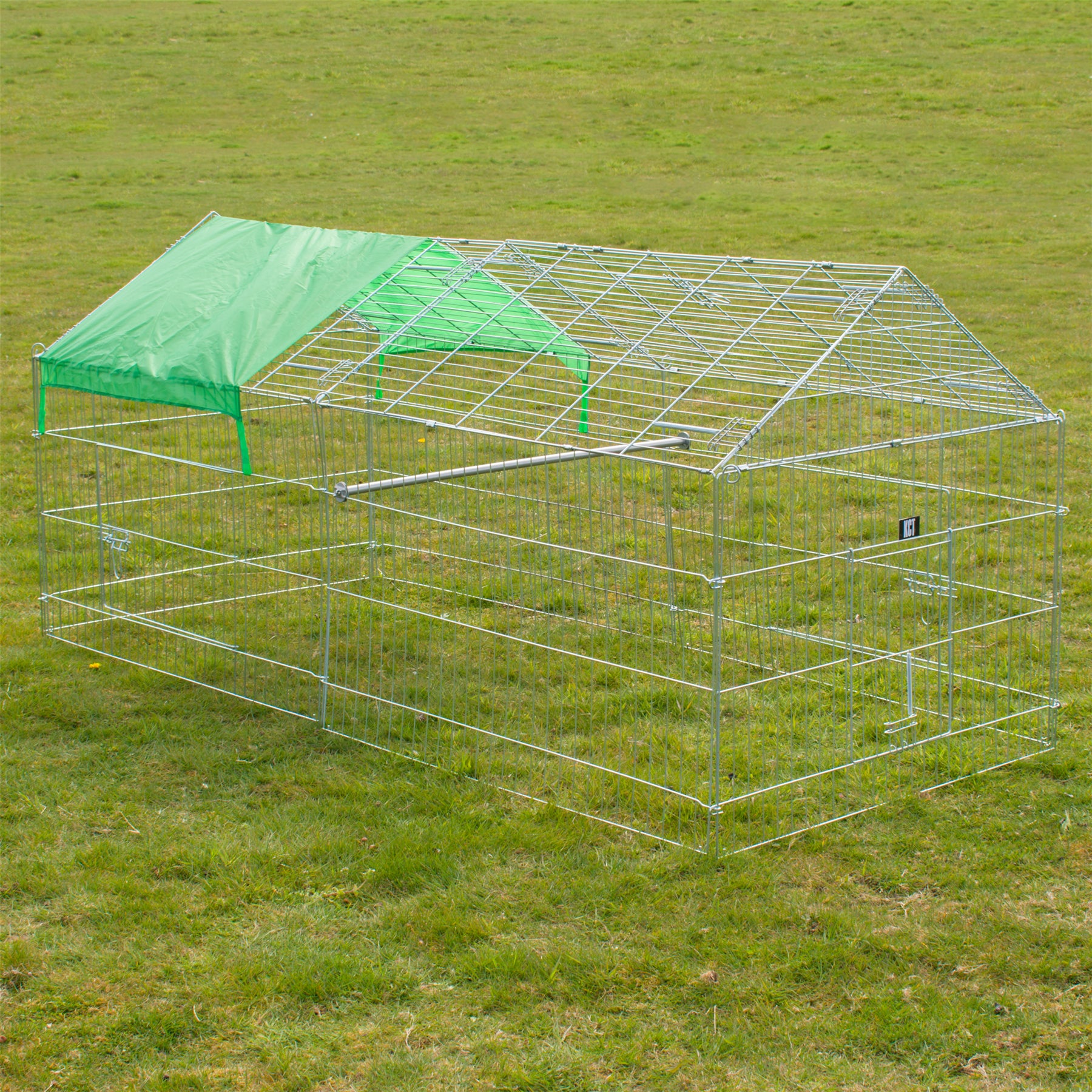 LARGE ENCLOSED PET PLAYPEN RUN PUPPY DOG CAT RABBIT FOLDABLE METAL CHICKEN FENCE