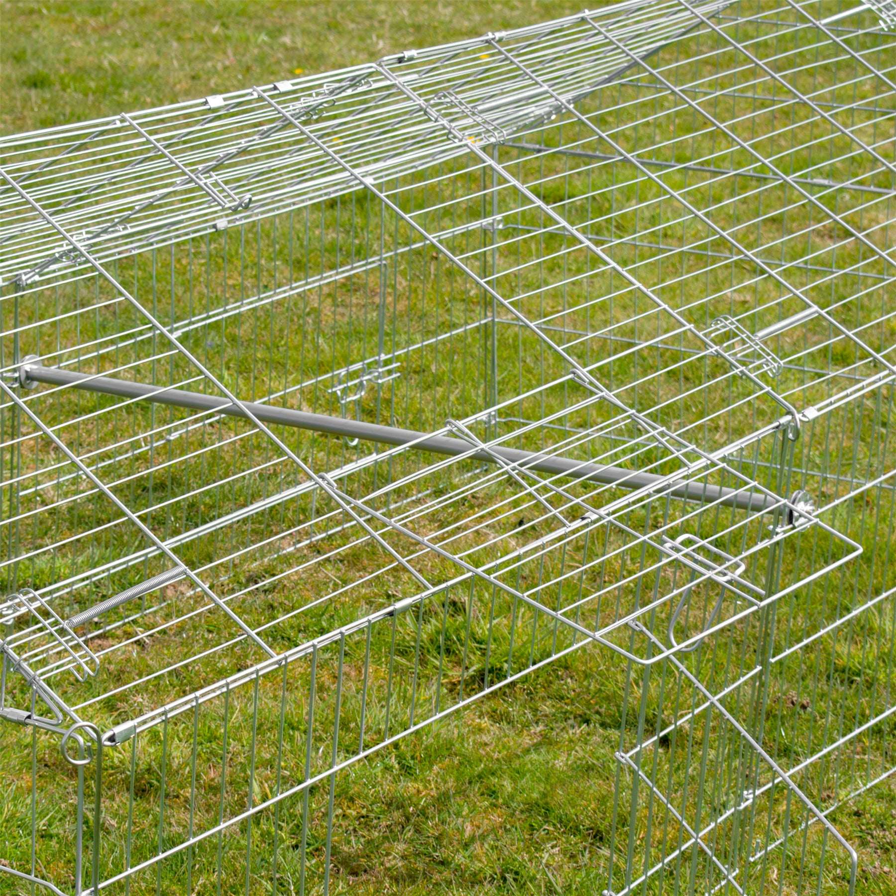 LARGE ENCLOSED PET PLAYPEN RUN PUPPY DOG CAT RABBIT FOLDABLE METAL CHICKEN FENCE