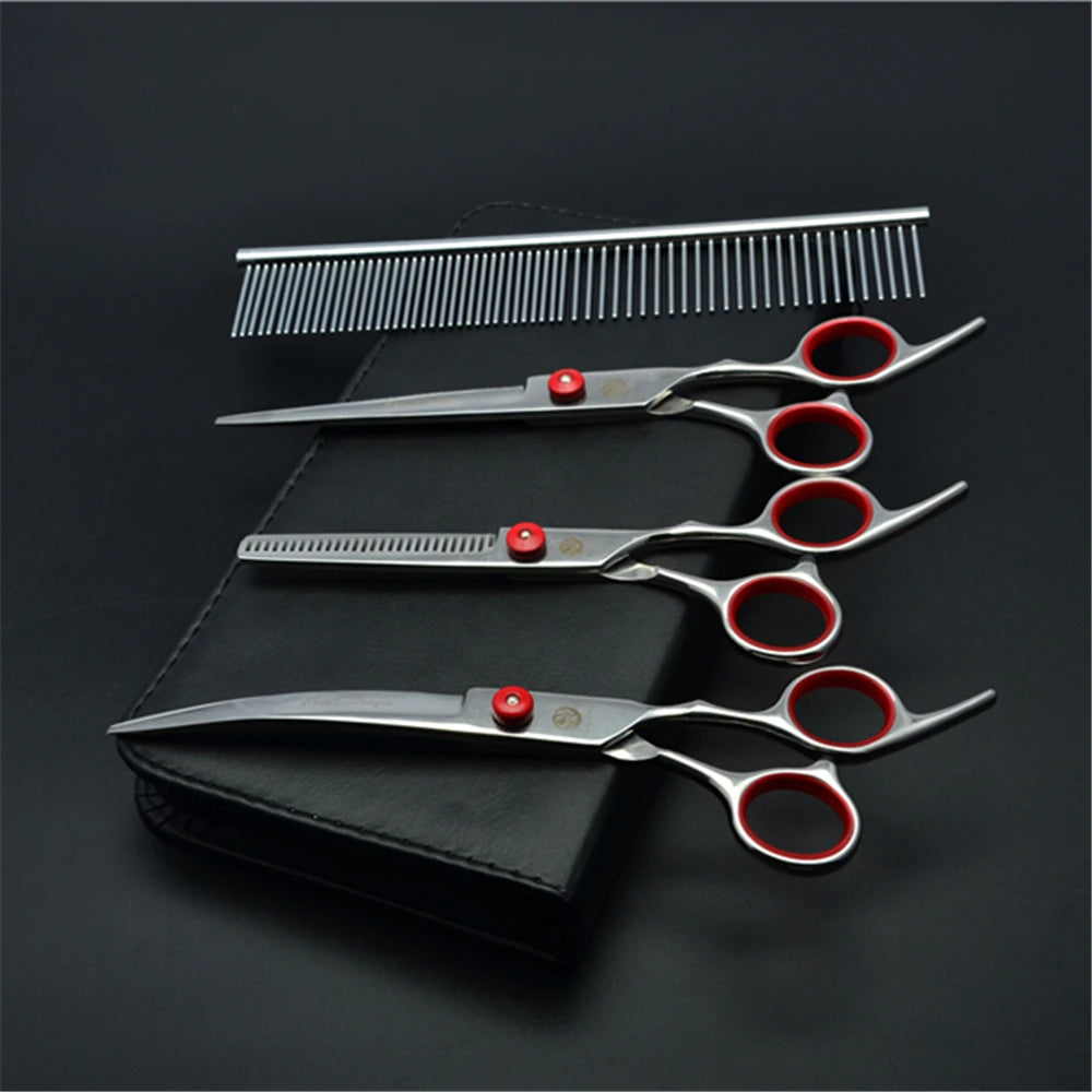 Dog Grooming Scissors  6" 7" Stainless Pet Beauty Scissors Cutting Scissors Thinning Shears Curved Scissors Z3001