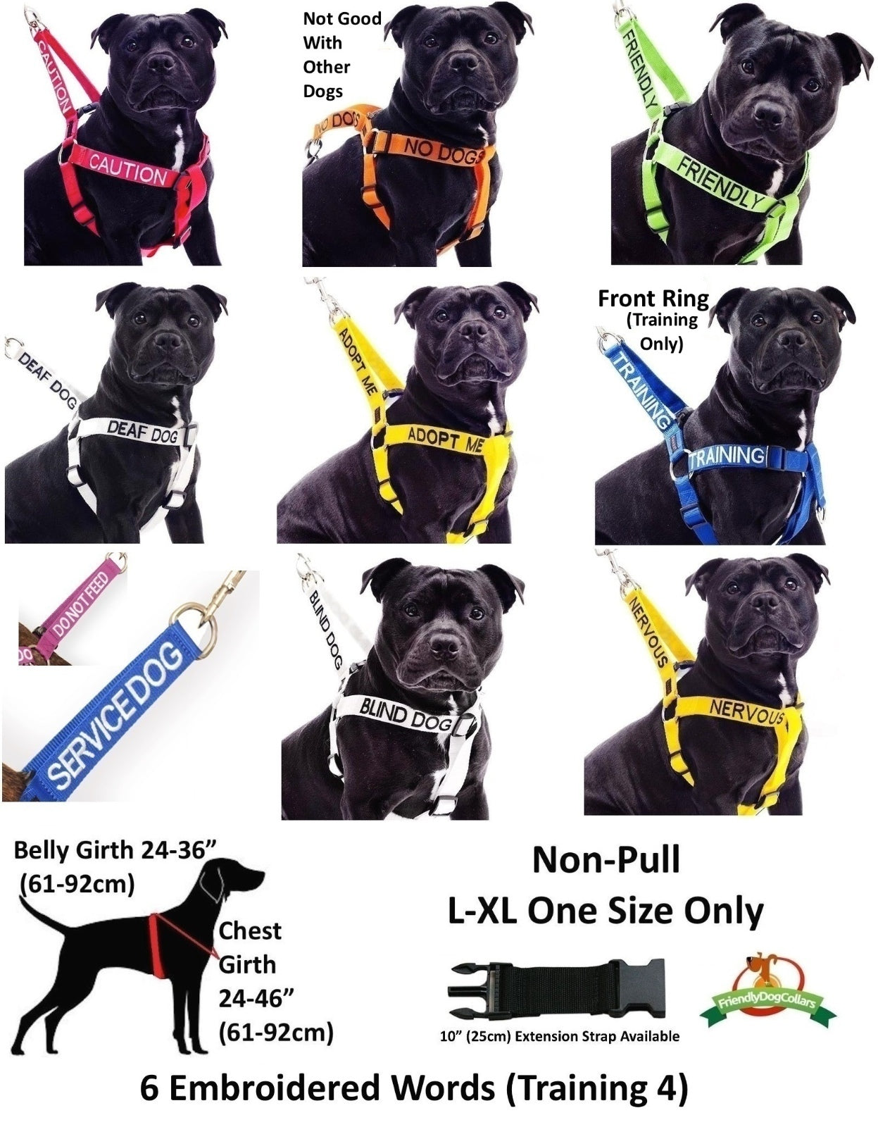 Relax Walk NERVOUS Dog Lead Safety Prevention Also Matching Yellow Collar
