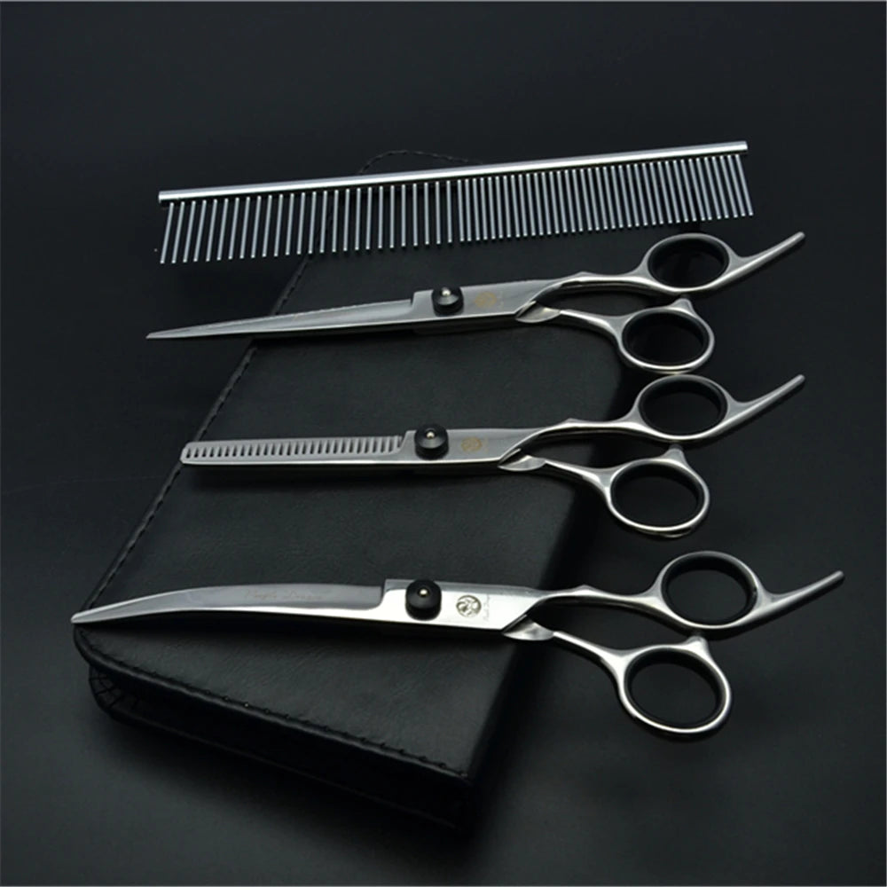 Dog Grooming Scissors  6" 7" Stainless Pet Beauty Scissors Cutting Scissors Thinning Shears Curved Scissors Z3001