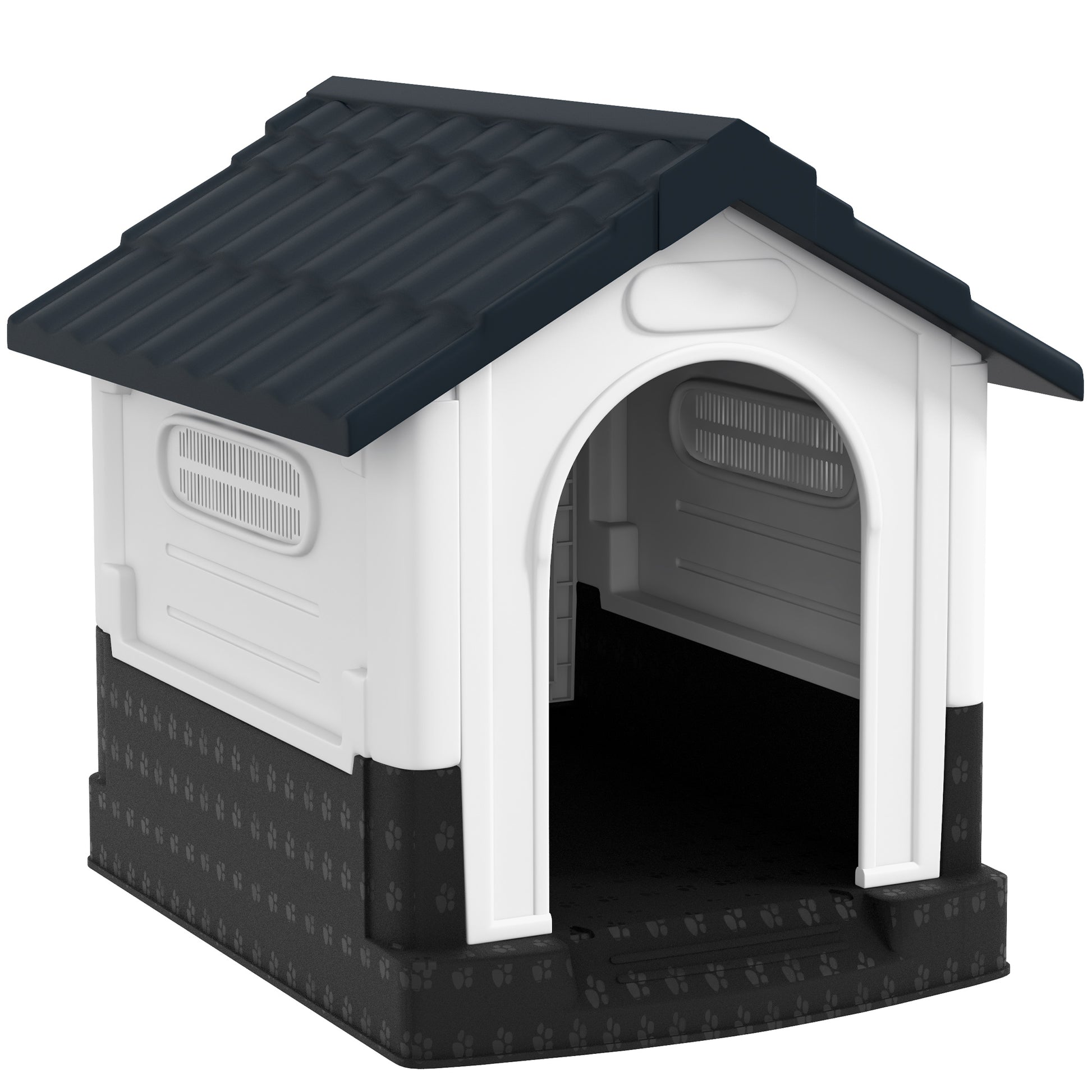 Dog Kennel for Outside, Plastic Dog House, Water-Resistan