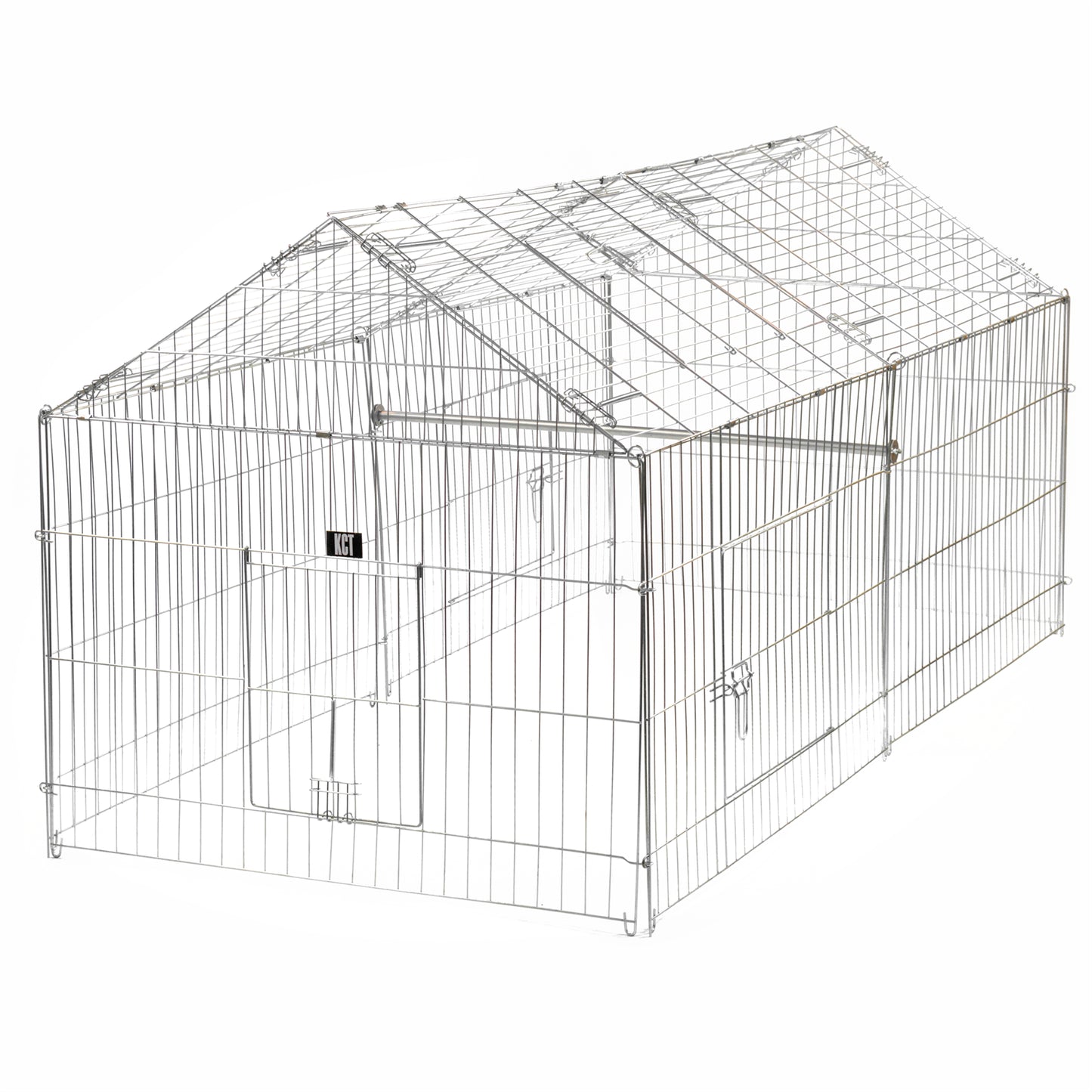 LARGE ENCLOSED PET PLAYPEN RUN PUPPY DOG CAT RABBIT FOLDABLE METAL CHICKEN FENCE
