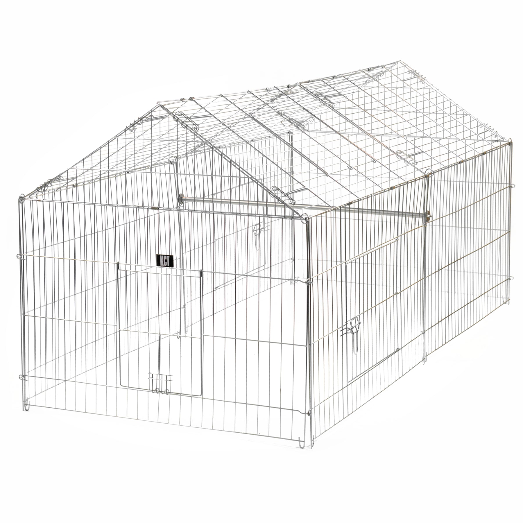 LARGE ENCLOSED PET PLAYPEN RUN PUPPY DOG CAT RABBIT FOLDABLE METAL CHICKEN FENCE