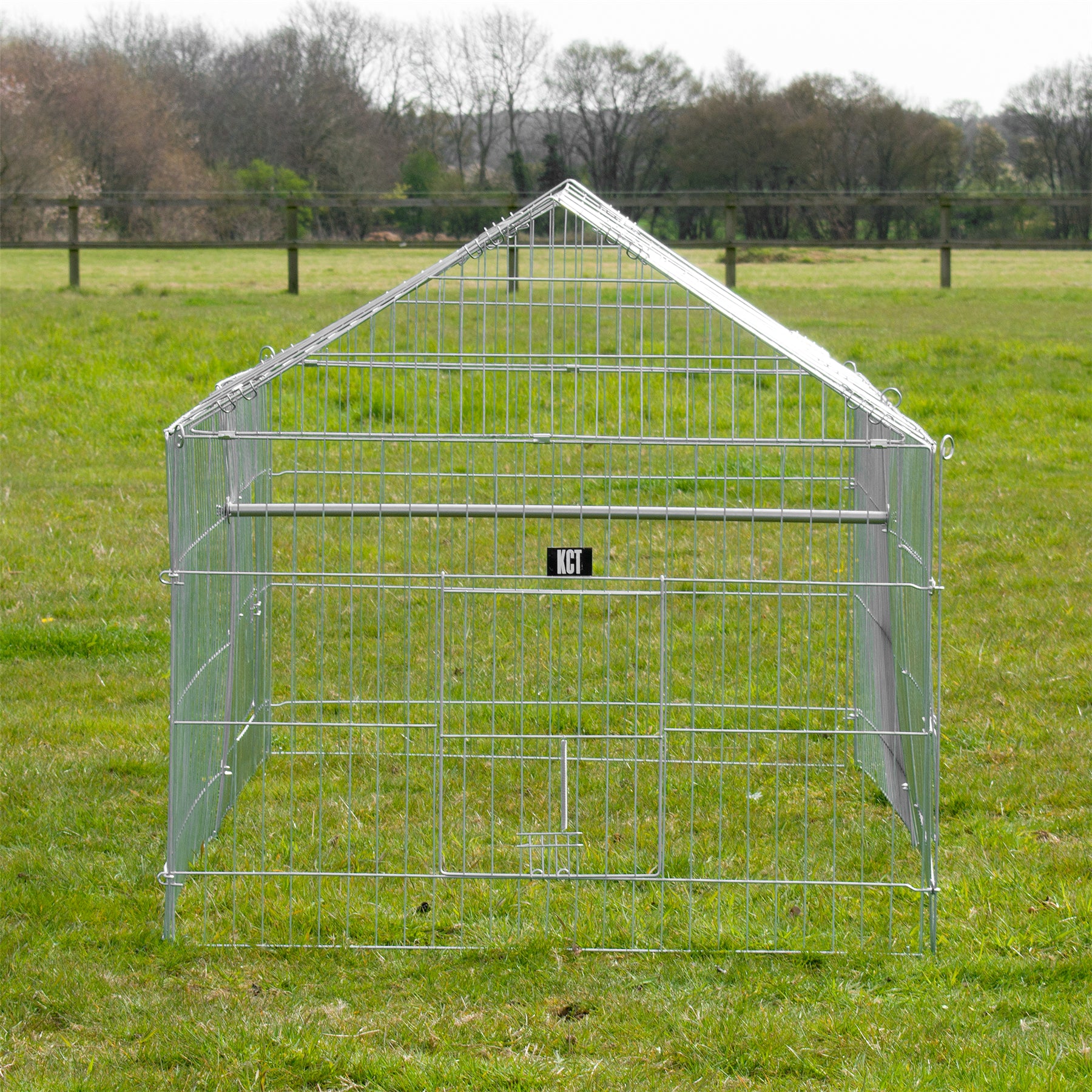 LARGE ENCLOSED PET PLAYPEN RUN PUPPY DOG CAT RABBIT FOLDABLE METAL CHICKEN FENCE
