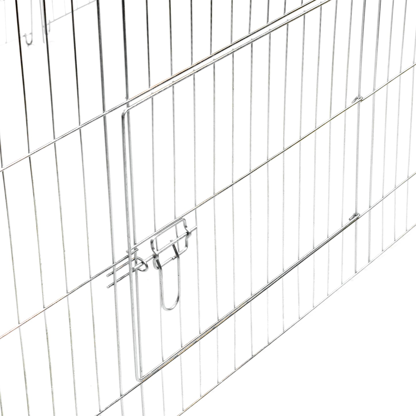 LARGE ENCLOSED PET PLAYPEN RUN PUPPY DOG CAT RABBIT FOLDABLE METAL CHICKEN FENCE