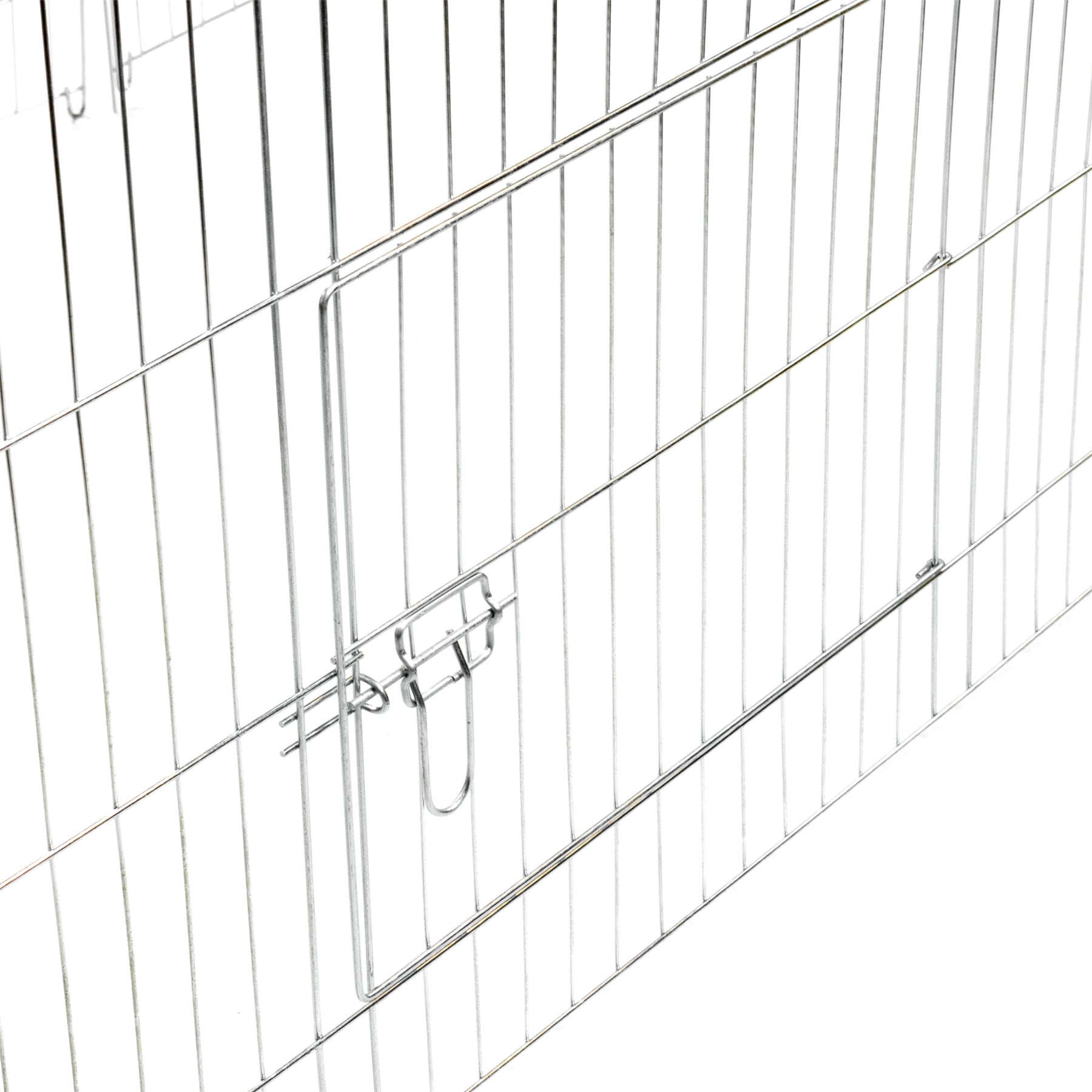 LARGE ENCLOSED PET PLAYPEN RUN PUPPY DOG CAT RABBIT FOLDABLE METAL CHICKEN FENCE