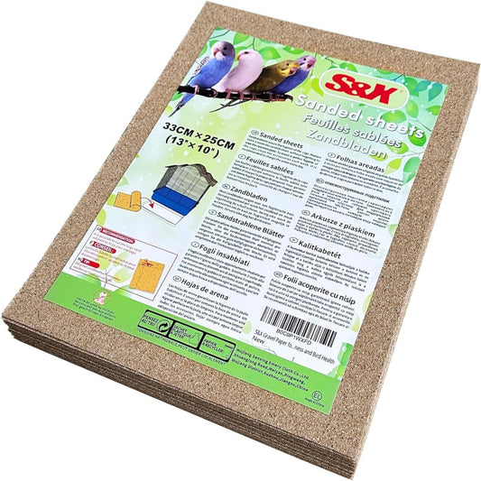 Sand Sheets for Bird Cages,30Pcs/Pack (33CM X 25CM - 30PCS)