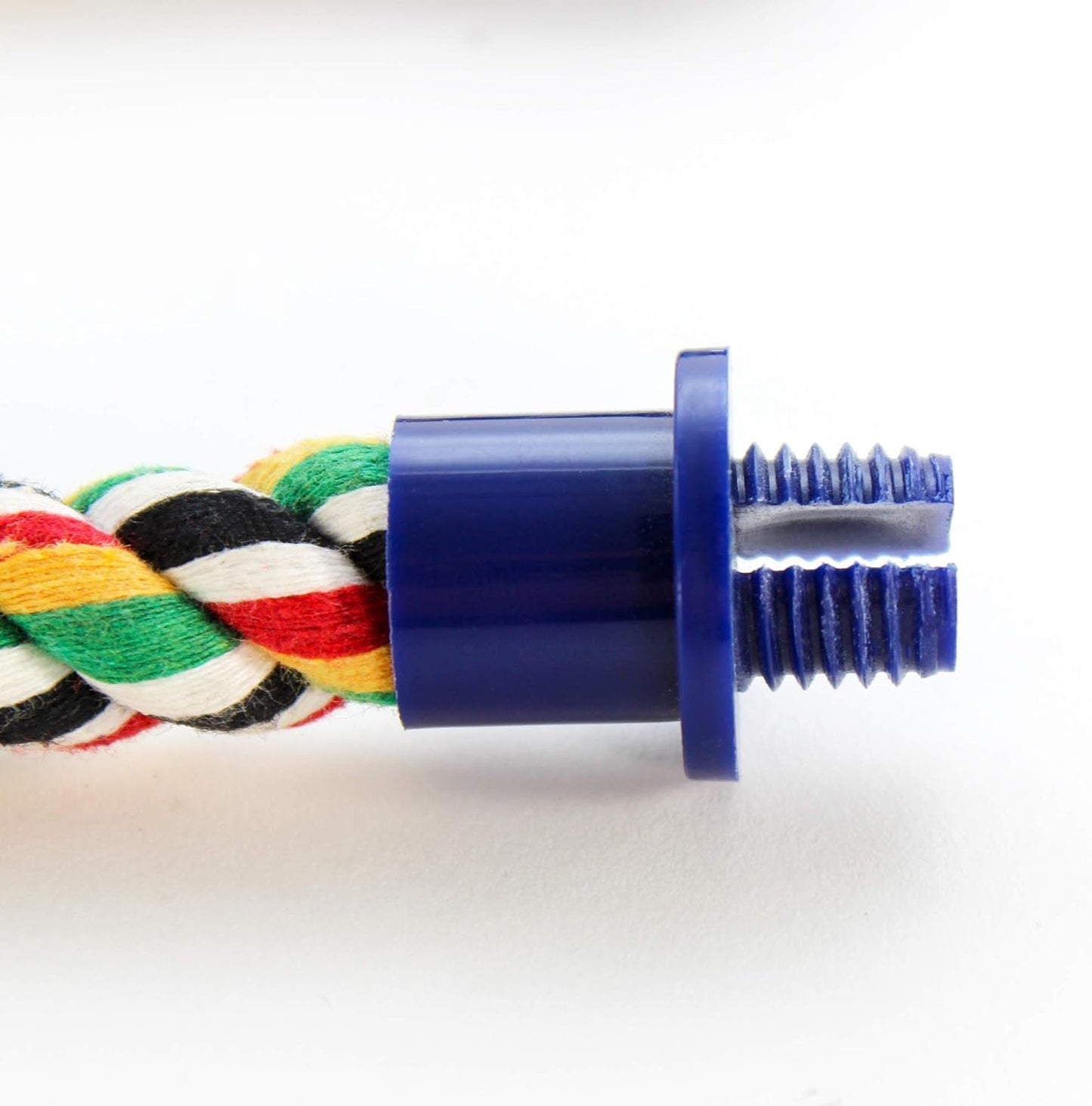 Bird Life Multicolored and Flexible Rope Perch – Create Fun, Colorful Curves and Bends – Great for Small and Medium Birds – 21” Long