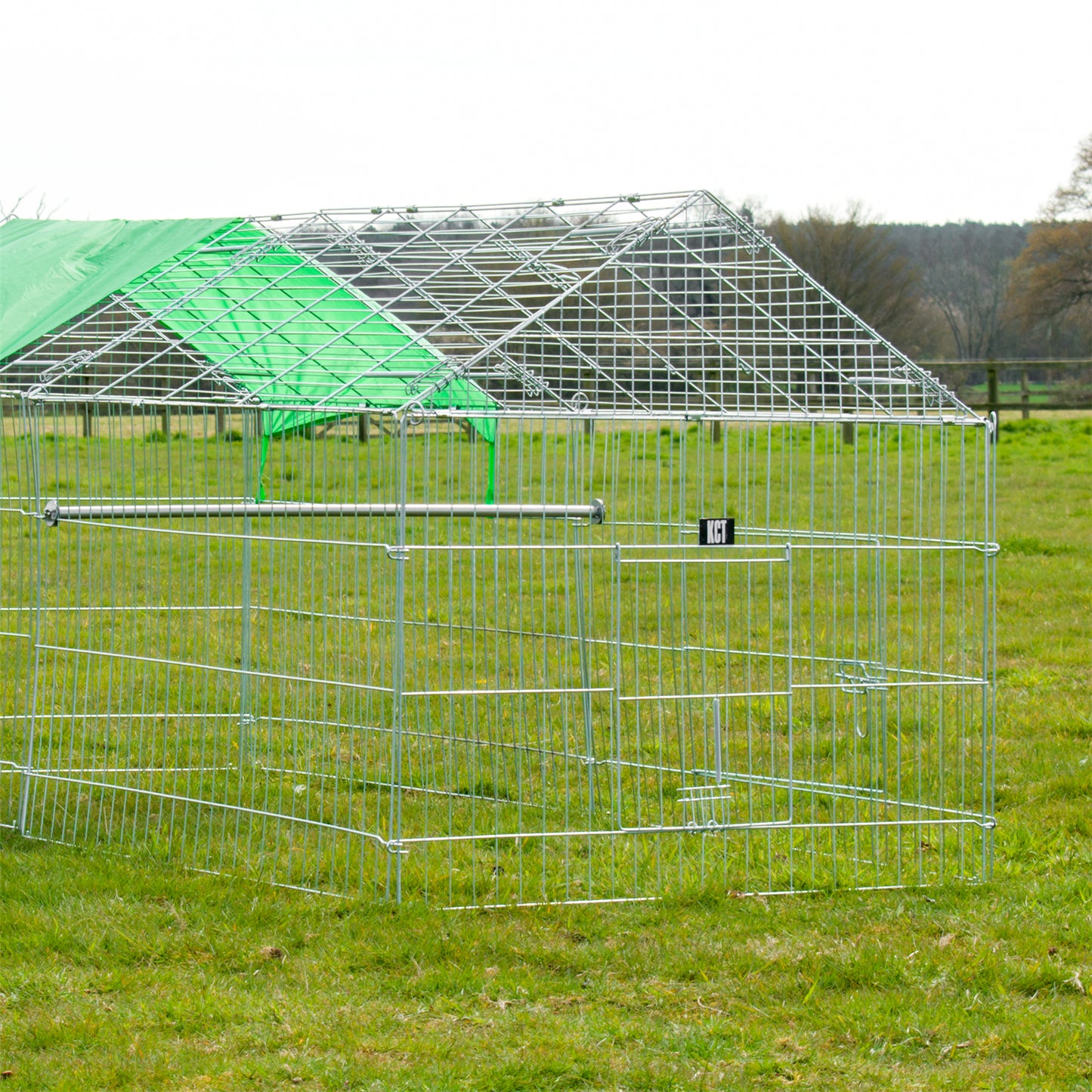 LARGE ENCLOSED PET PLAYPEN RUN PUPPY DOG CAT RABBIT FOLDABLE METAL CHICKEN FENCE
