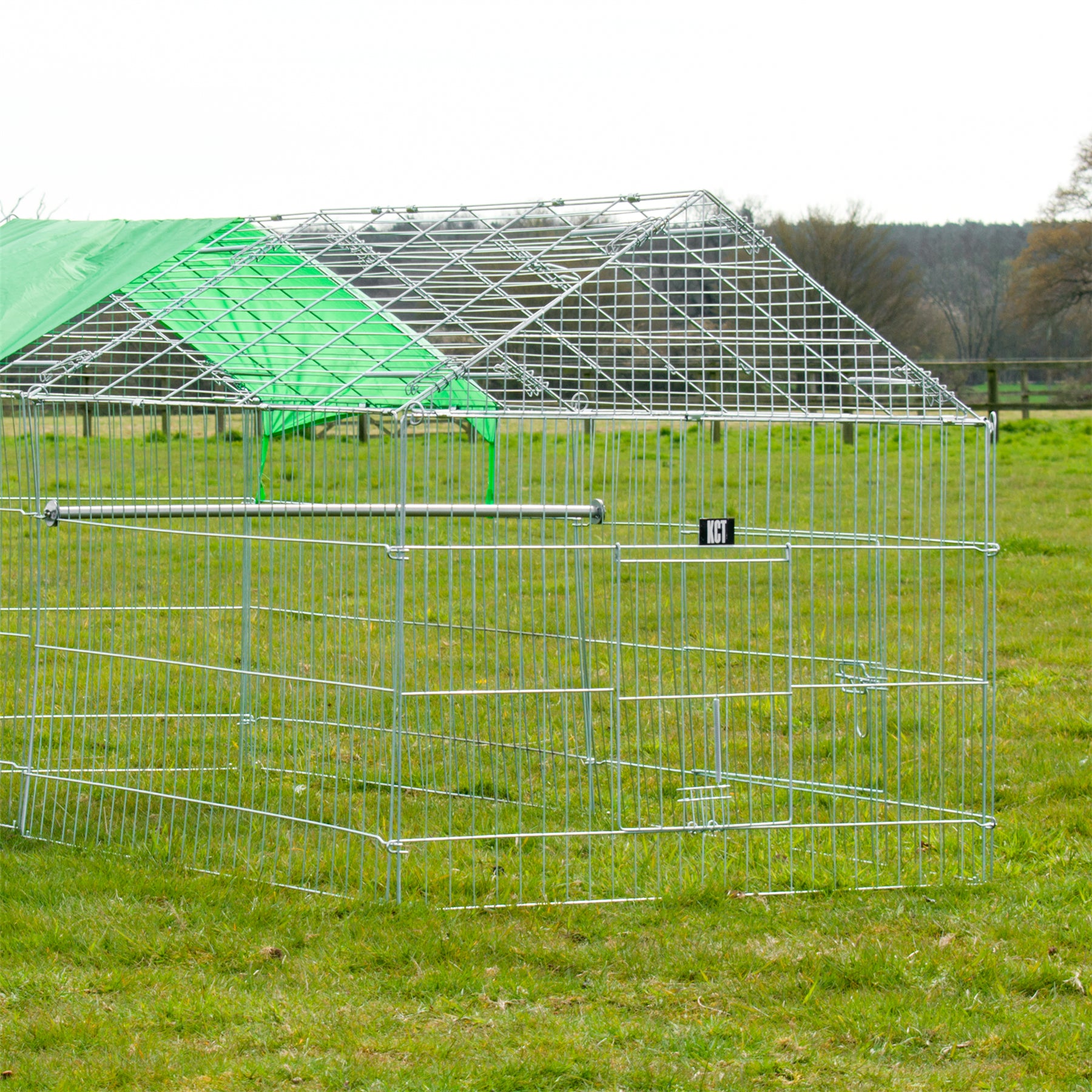 LARGE ENCLOSED PET PLAYPEN RUN PUPPY DOG CAT RABBIT FOLDABLE METAL CHICKEN FENCE