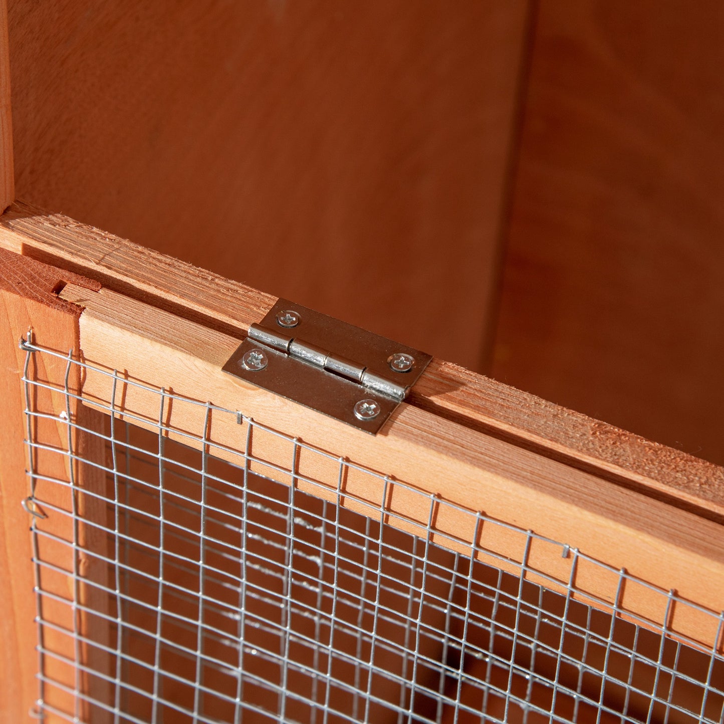 Wooden Bird Cage Aviary for Finch, Canary W/ Removable Tray, Asphalt Roof