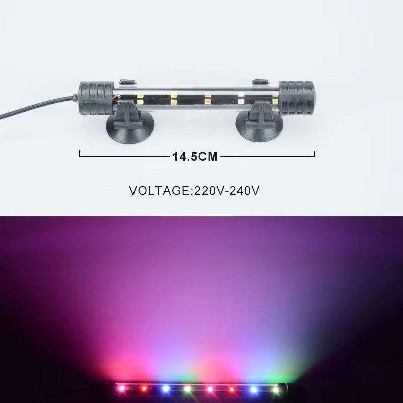 14-58CM Aquarium Light Fish Tank Submersible Light Lamp Waterproof Underwater LED Lights Aquarium Lighting